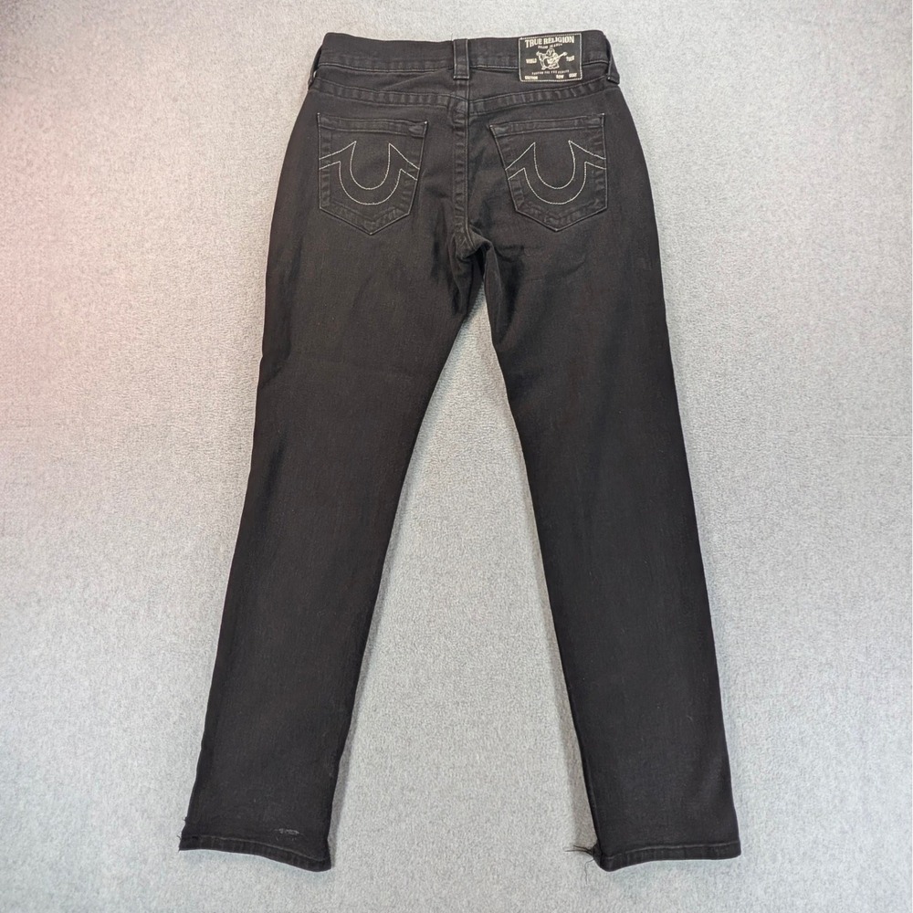 True Religion Geno Relaxed Slim Black Jeans Mens 28 (30x31) Stretch Denim *READ* - Picture 11 of 12